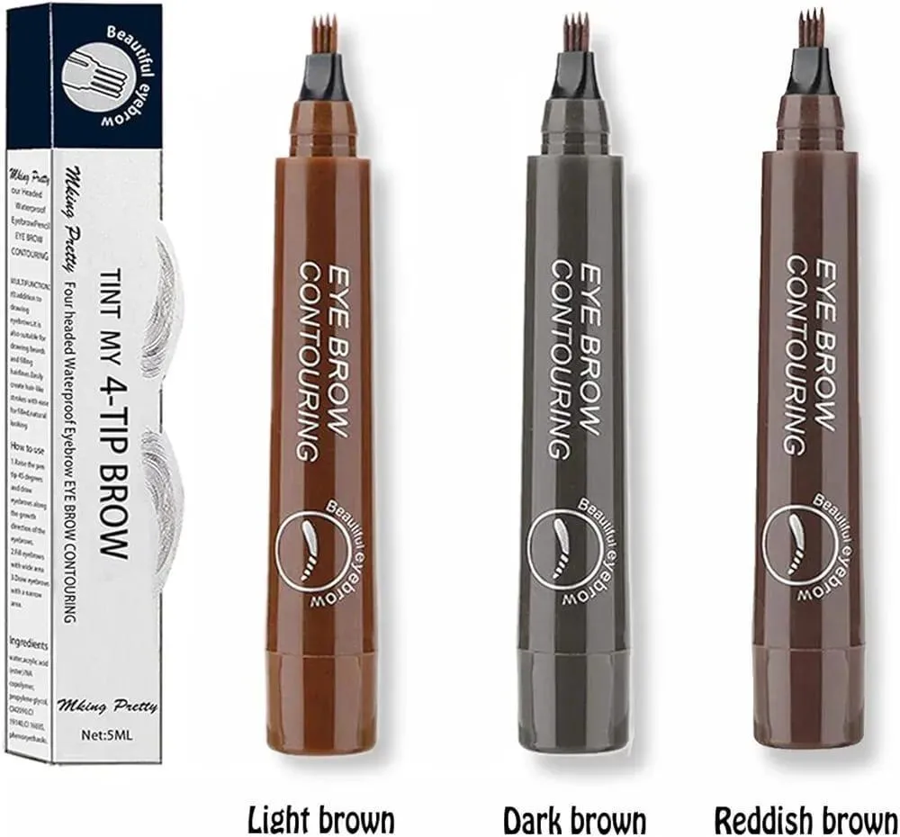Waterproof Eyebrow Pen 5ML Brown Shades