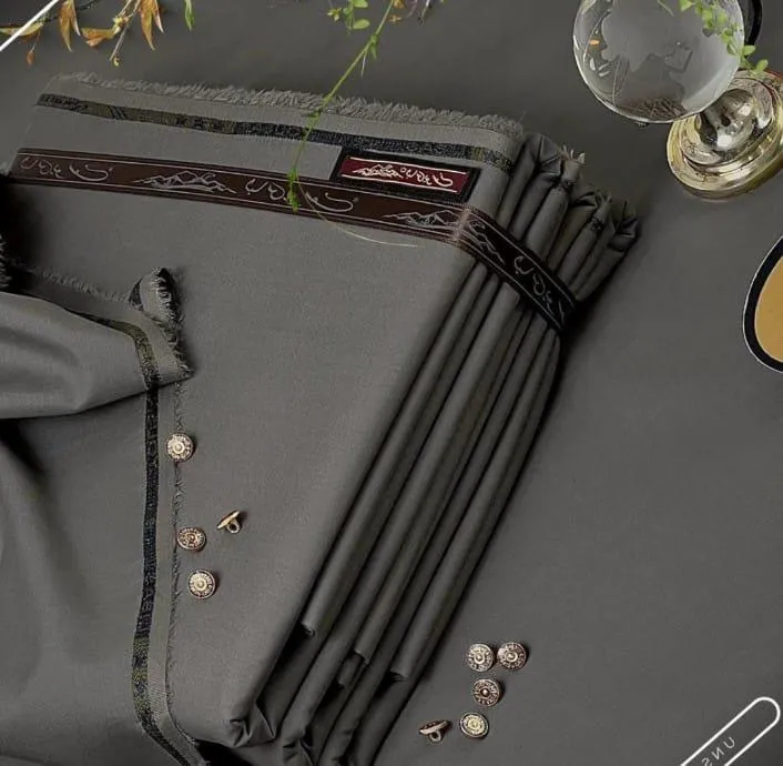 Men's unstitched wash and wear plain suit