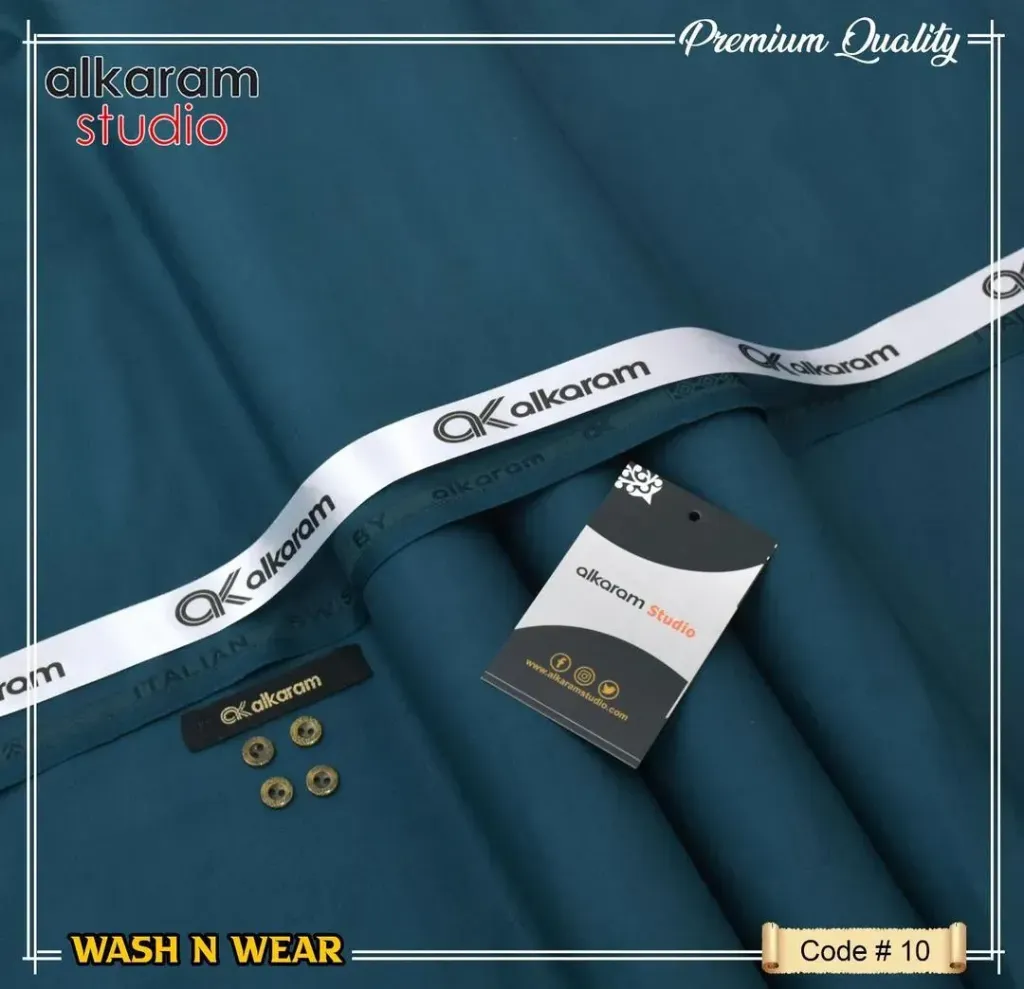 Men's unstitched wash and wear plain suit